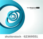 abstract 3d circles in...