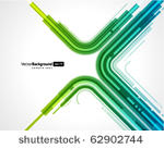 abstract retro technology lines ...