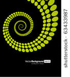 abstract spiral from circles...