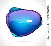 abstract glossy speech bubble...