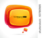 abstract glossy speech bubble...