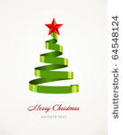 christmas  tree from ribbon...