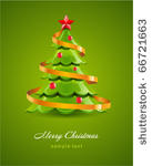 christmas glossy tree with red...