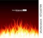 burn flame fire vector...