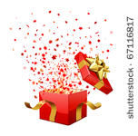 open explore gift with fly...