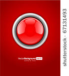 red alarm vector shiny button...