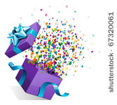 open explore gift with fly...