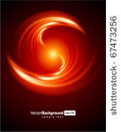 abstract burn fractal vector...