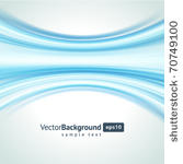 blue smooth wave  vector...