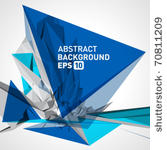 abstract 3d geometric lines...