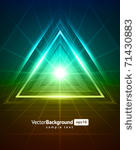 3d abstract triangle tunnel...