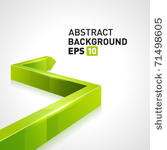 green 3d graph arrow move up...