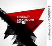abstract 3d geometric lines...