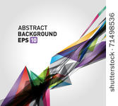 abstract 3d geometric lines...