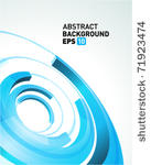 abstract 3d circle bend lines...