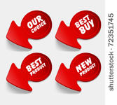 vector sale stickers set....