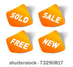 vector sale stickers set....