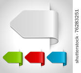 vector arrow stickers set....
