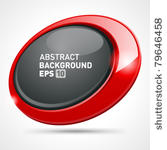abstract glossy speech bubble...