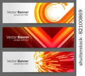 abstract trendy vector banner...