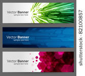 abstract trendy vector banner...