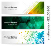 abstract trendy vector banner...