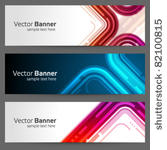 abstract trendy vector banner...