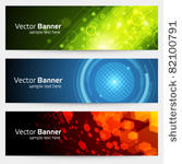 abstract trendy vector banner...