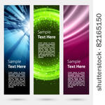 abstract trendy vector banner...