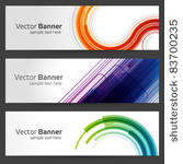abstract trendy vector banner...