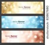 celebration light vector banner ...