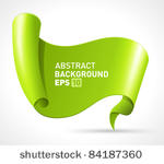 abstract scroll paper vector...