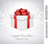 gift box with bow and light....