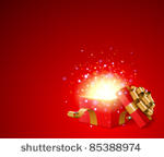 open gift with fireworks from...