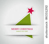 christmas tree applique vector...