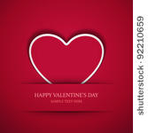 heart from paper valentines day ...