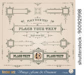 frame  border  ornament and...