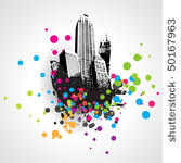 abstract vector building design ...