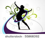 vector beautiful dancing girl...