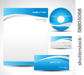 vector style template design set