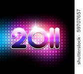 vector new year 2011 beautiful...