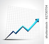 vector growth progress blue...