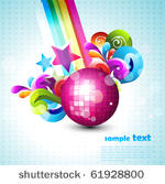 vector disco ball eps10 design