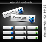 stylish web vector buttons with ...
