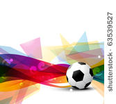 beautiful football vector...