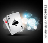 beautiful shiny playing cards...