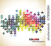 vector abstract mosaic design