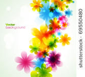 stylish colorful flower. eps10...