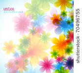 stylish colorful flower vector...