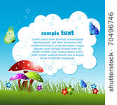 vector nature background with...